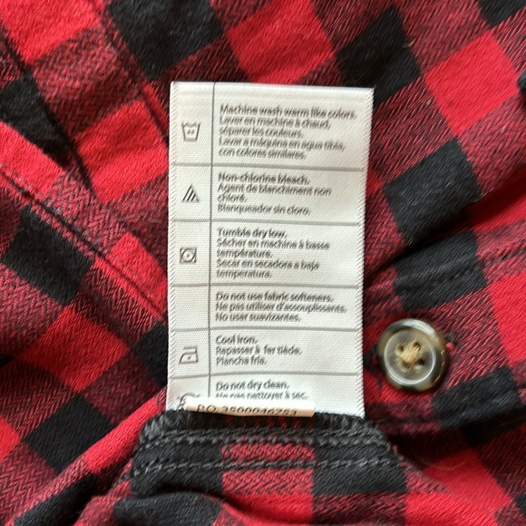 NWT Carhartt Women’s Rugged Flex Loose Fit Midweight Flannel Long Sleeve Sz 4-6 - Picture 9 of 11